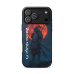 Tough Case for iPhone- Samurai moon